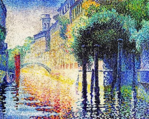 Rio San Trovaso Venice By Henri Edmond Cross Diamond Painting