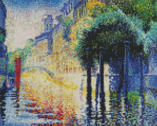 Rio San Trovaso Venice By Henri Edmond Cross Diamond Painting