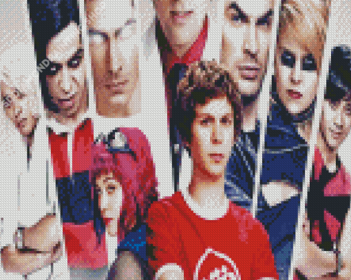 Scott Pilgrim Vs The World Movie Characters Diamond Painting