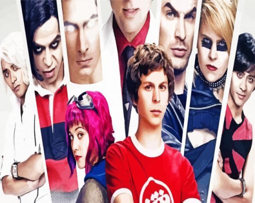 Scott Pilgrim Vs The World Movie Characters Diamond Painting
