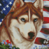 Siberian Husky Diamond Painting