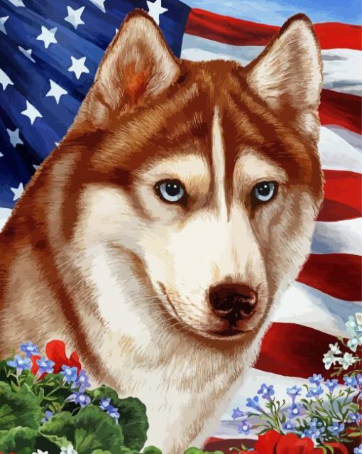 Siberian Husky Diamond Painting
