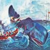 Sperm Whale With Boats Art Diamond Painting