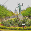 Statue In Jardin Du Luxembourg Diamond Painting