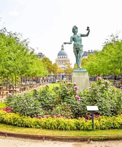 Statue In Jardin Du Luxembourg Diamond Painting