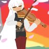 Playing Violin Anime Diamond Painting