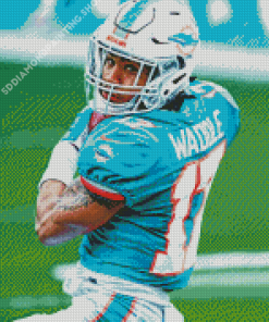 The American Football Player Jaylen Waddle Diamond Painting