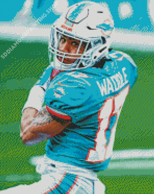 The American Football Player Jaylen Waddle Diamond Painting