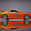 The Orange Toyota Supra Mk4 Car Diamond Painting