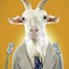 Classy Goat Wearing A Suit For Diamond Painting