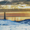 The Hoad Monument Tower At Sunset Diamond Painting