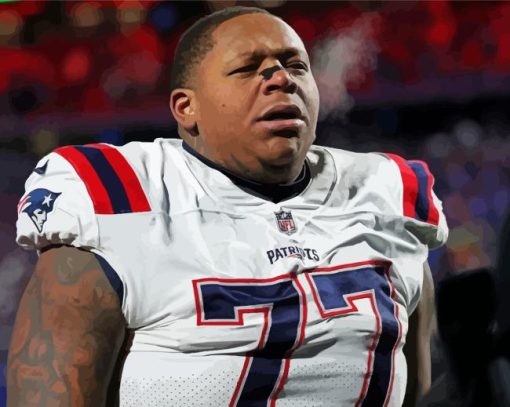 Trent Brown Playing Football Diamond Painting