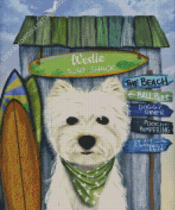 Westie Dog Diamond Painting