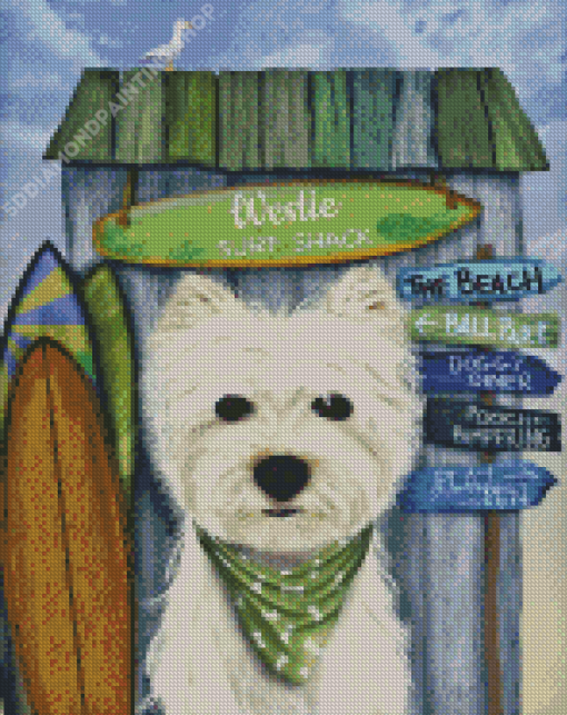 Westie Dog Diamond Painting