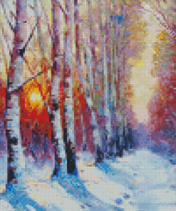 Winter Forest Diamond Painting