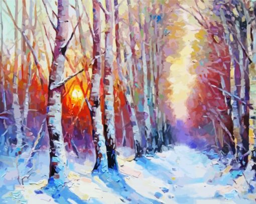 Winter Forest Diamond Painting