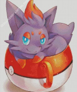 Zorua In A Cup Art Diamond Painting