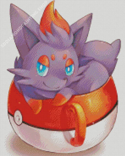 Zorua In A Cup Art Diamond Painting