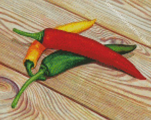 Aesthetic Chilli Pepper Diamond Painting