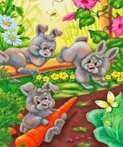 Aesthetic Rabbits Diamond Painting