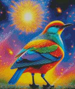 Bird And Starry Night Diamond Painting