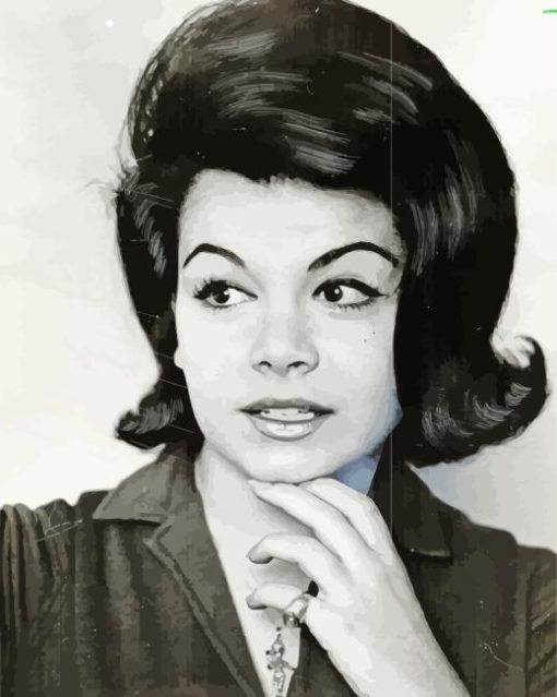 Black And White Annette Funicello Diamond Painting