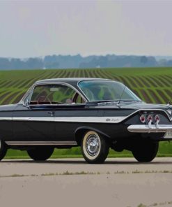 Black Classic 61 Impala Car Diamond Painting