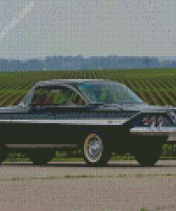 Black Classic 61 Impala Car Diamond Painting