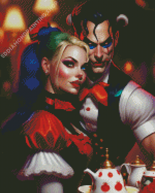 Clown Couple Diamond Painting