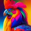 Colorful Chicken Art Diamond Painting