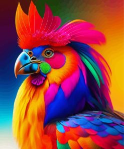 Colorful Chicken Art Diamond Painting