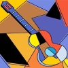 Cubism Guitar Diamond Painting