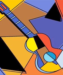 Cubism Guitar Diamond Painting