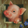 Cute Pig Diamond Painting