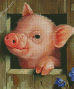 Cute Pig Diamond Painting