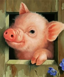 Cute Pig Diamond Painting