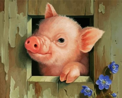 Cute Pig Diamond Painting