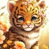 Cute Tiger Diamond Painting