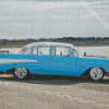 Cyan 1957 Chevrolet Belair Diamond Painting