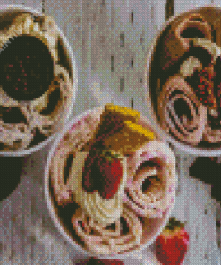 Delicious Rolled Ice Cream Diamond Painting