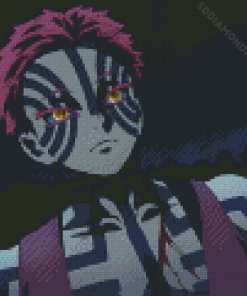 Demon Slayer Akaza Anime Diamond Painting