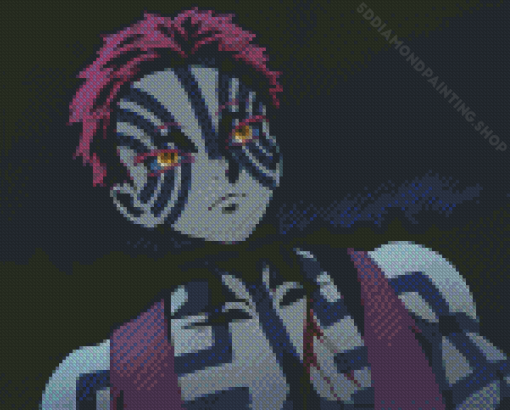 Demon Slayer Akaza Anime Diamond Painting