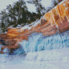 Frozen Michigan Pictured Rocks Diamond Painting