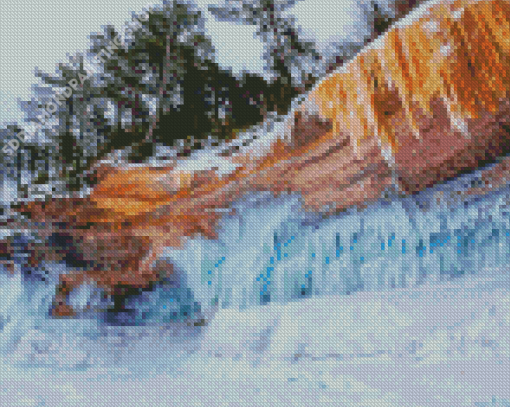 Frozen Michigan Pictured Rocks Diamond Painting