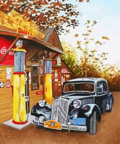 Gas Station Diamond Painting