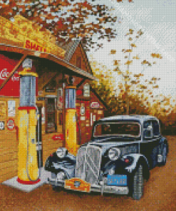 Gas Station Diamond Painting