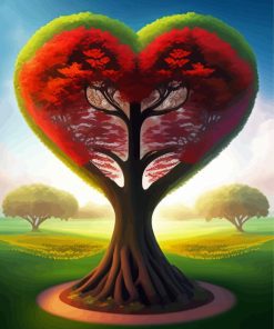 Heart Tree Of Life Diamond Painting