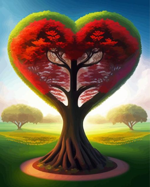 Heart Tree Of Life Diamond Painting