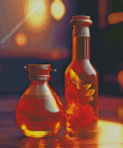 Herbal Glass Bottles Diamond Painting