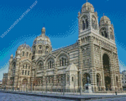 La Major Cathedral Building In Marseille Diamond Painting